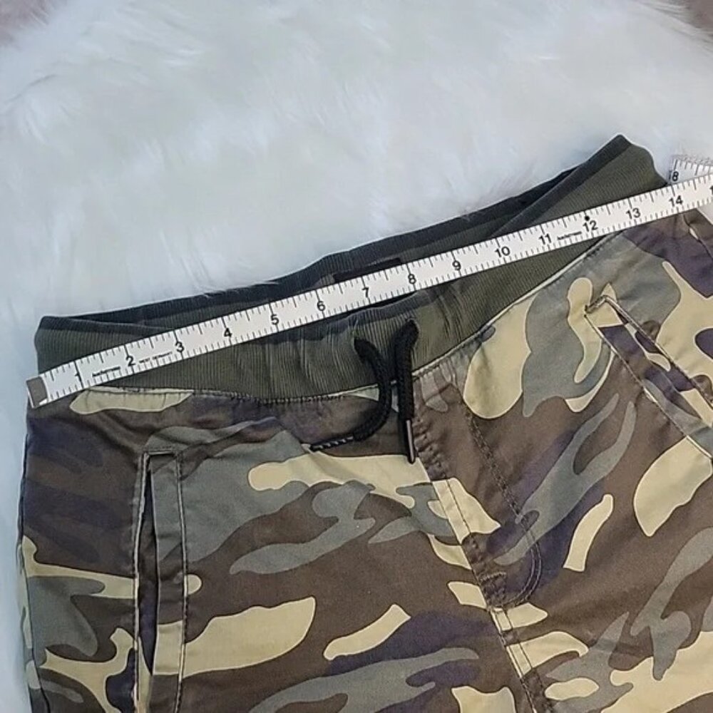 HUDSON KIDS NeW Army Jogger Green Camouflage Elastic Drawstring Waist Pants Sz L - Picture 8 of 10
